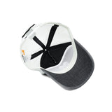 HEAD GEAR CHARCOAL WHITE DENIM TRUCKER CAP
