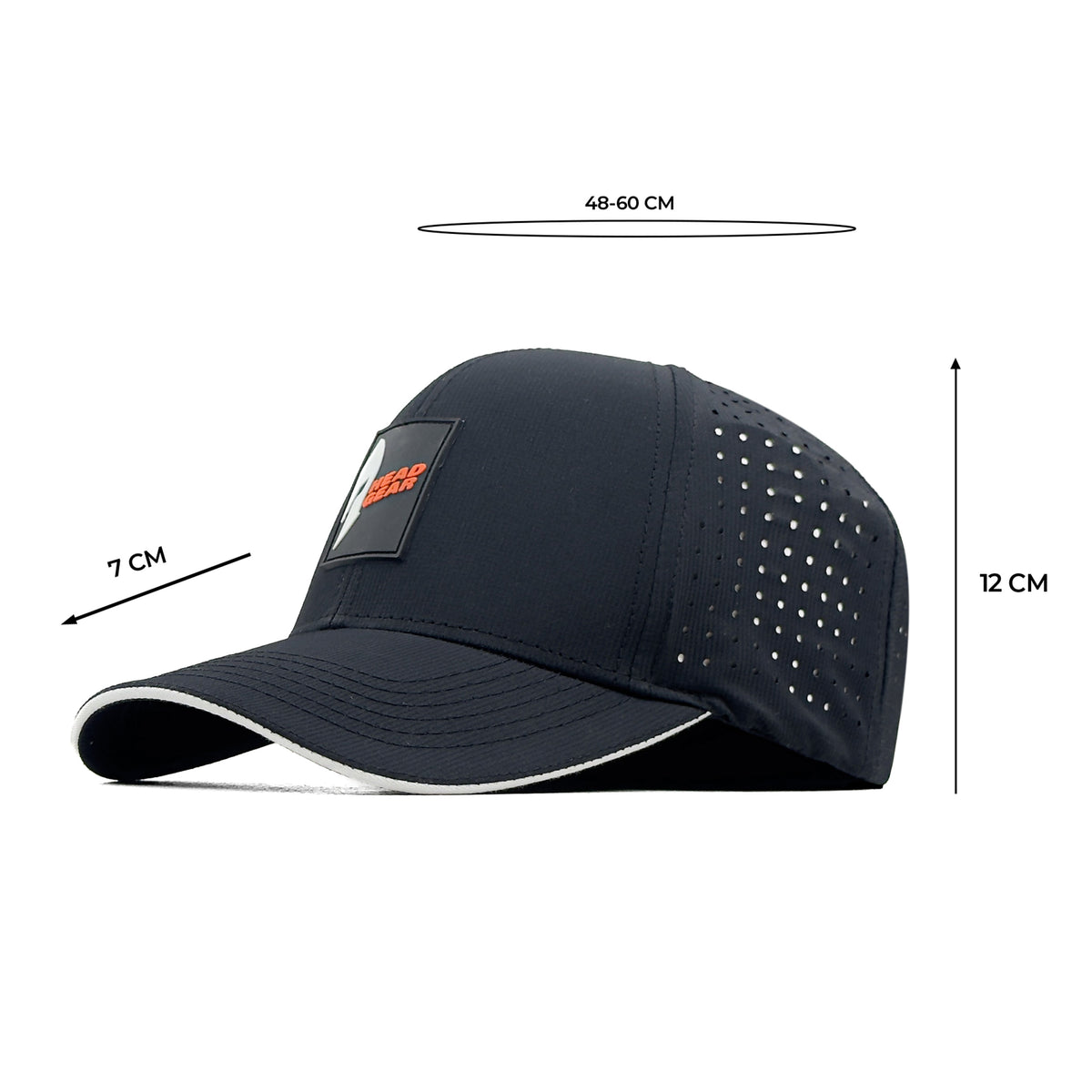 HEAD GEAR BLACK ACTI FLEX STRIKE SANDWICH CAP