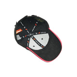 HEAD GEAR ELEGANTE ZERO BLACK SANDWICH ORANGE CAP (NO LOGO)