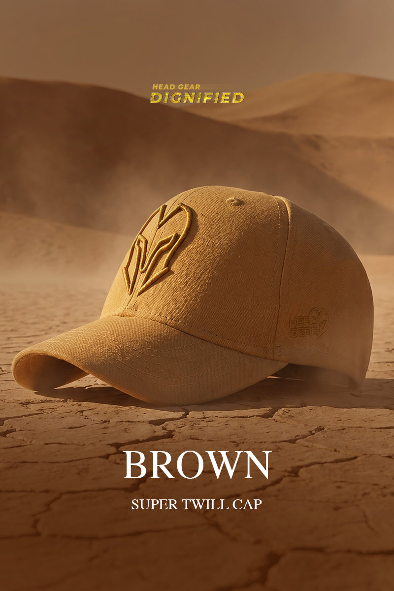 HEAD GEAR BROWN SUPER TWILL CAP