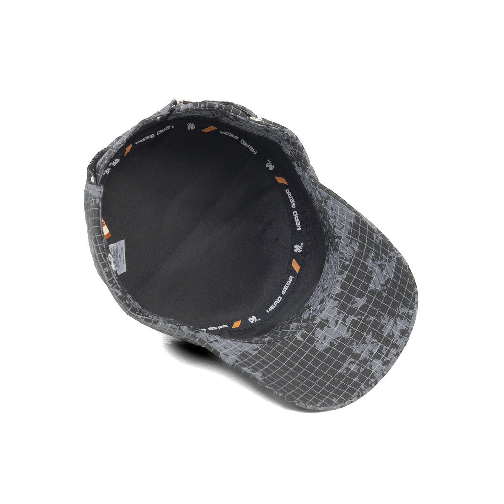 HEAD GEAR GREY WITH LEATHER PATCH CAPTAIN'S CAP