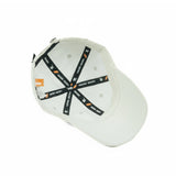 HEAD GEAR SOLID LIGHT GREY WHITE CAP