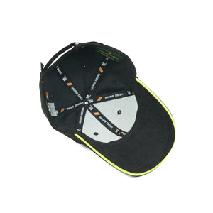 HEAD GEAR ELEGANTE ZERO BLACK SANDWICH NEON CAP (NO LOGO)