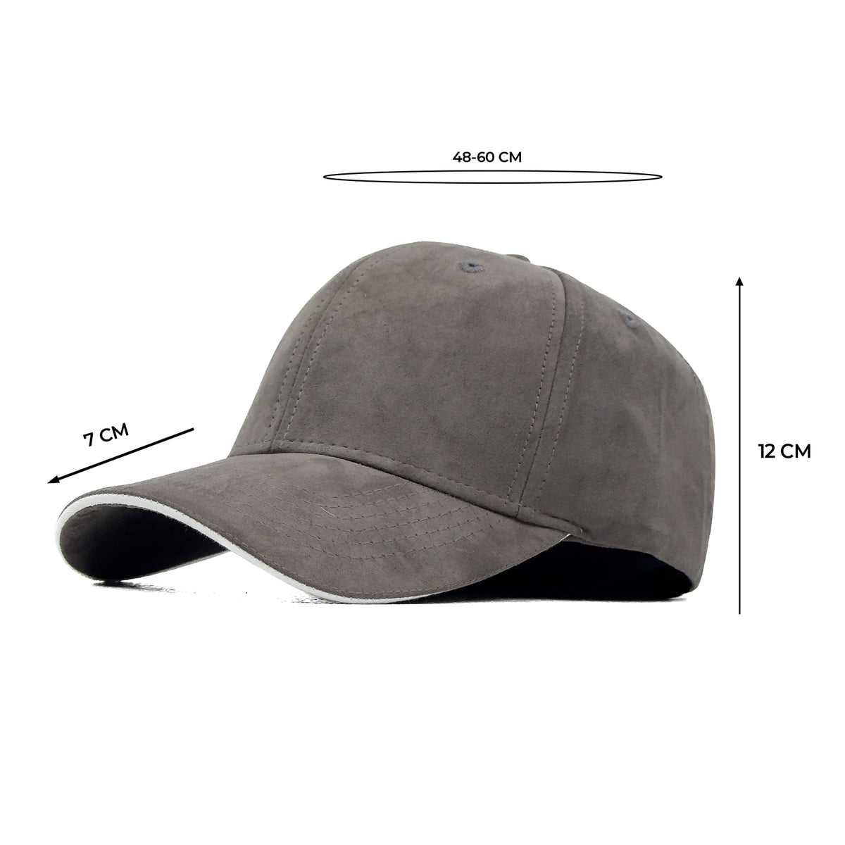HEAD GEAR ELEGANTE ZERO GREY SANDWICH CAP (NO LOGO)