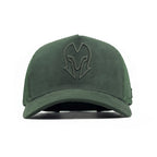 HEAD GEAR GREEN SUPER SUEDE TRUCKER CAP