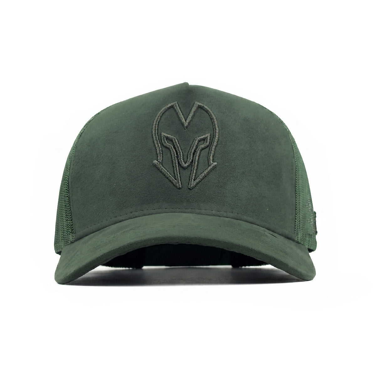 HEAD GEAR GREEN SUPER SUEDE TRUCKER CAP