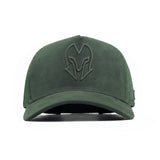 HEAD GEAR GREEN SUPER SUEDE TRUCKER CAP