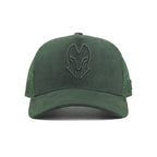 HEAD GEAR GREEN SUPER SUEDE TRUCKER CAP