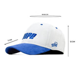 HEAD GEAR DOPE WHITE AND BLUE CAP