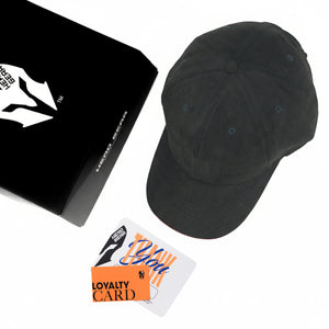 HEAD GEAR ELEGANTE ZERO BLACK SANDWICH ORANGE CAP (NO LOGO)