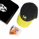 HEAD GEAR BLACK AND NEON REDEFINED SUEDE CAP