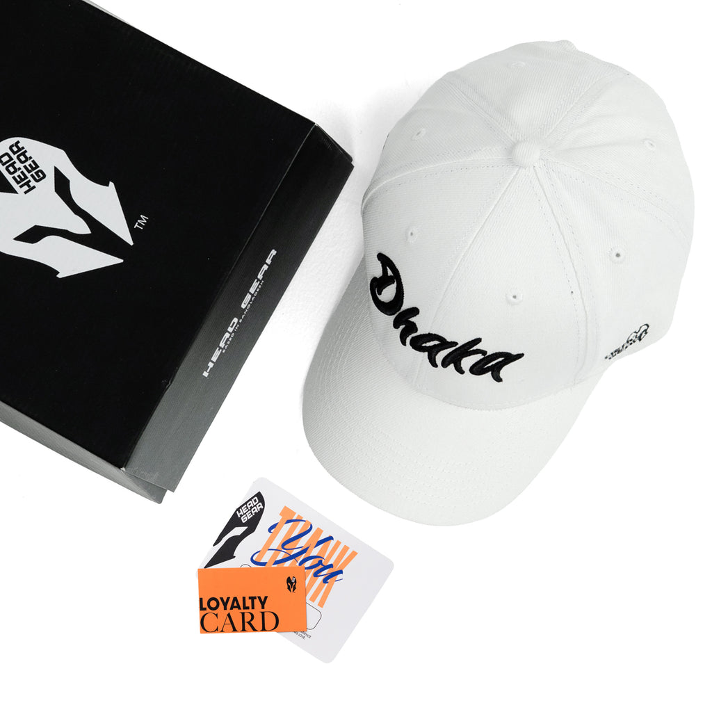 DHAKA WHITE NEW EDITION HEAD GEAR CAP