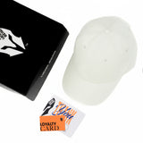 HEAD GEAR SOLID LIGHT GREY WHITE CAP
