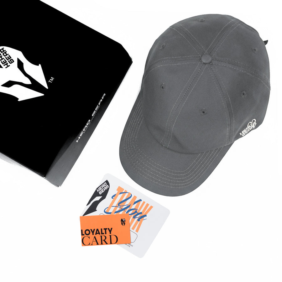 HEAD GEAR SOLID GREY CAP