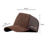 HEAD GEAR DARK CHOCOLATE SUPER SUEDE TRUCKER CAP