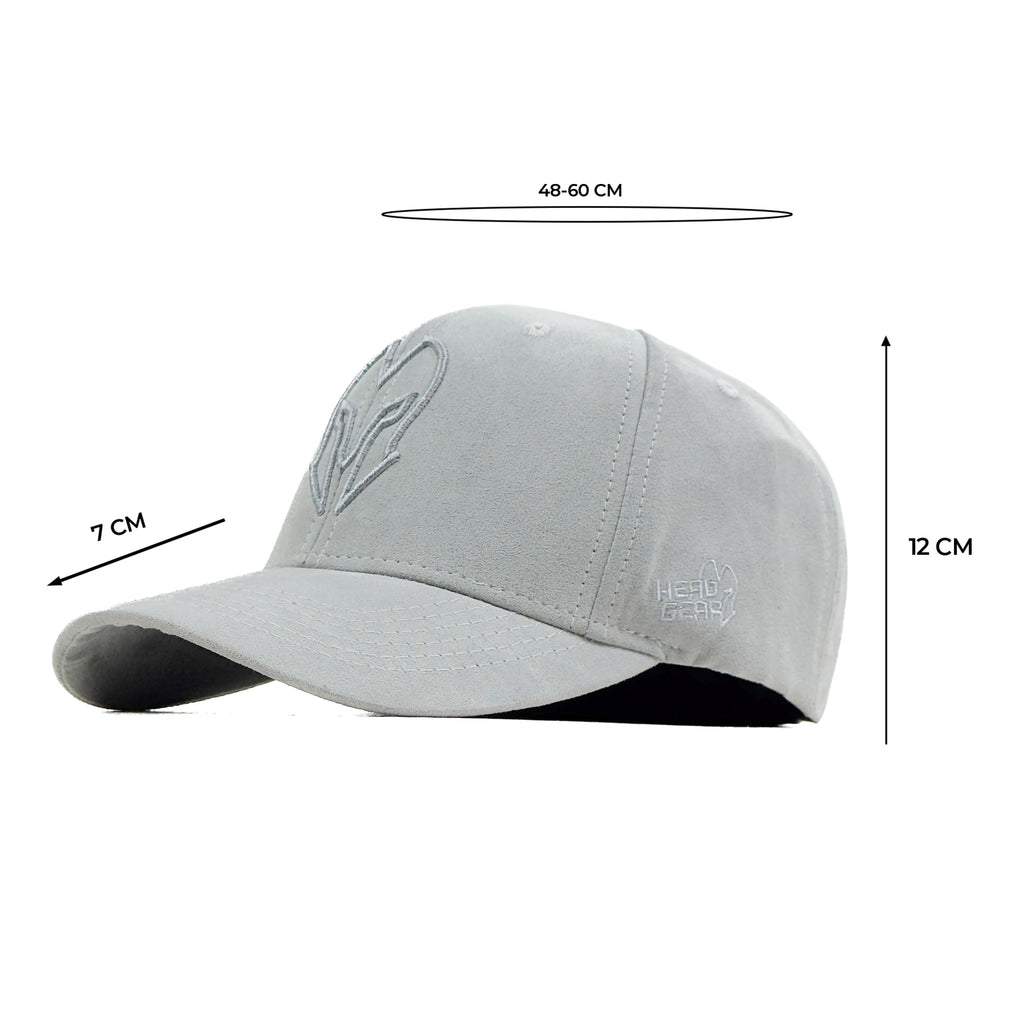 HEAD GEAR GLACIER GREY SUPER SUEDE CAP
