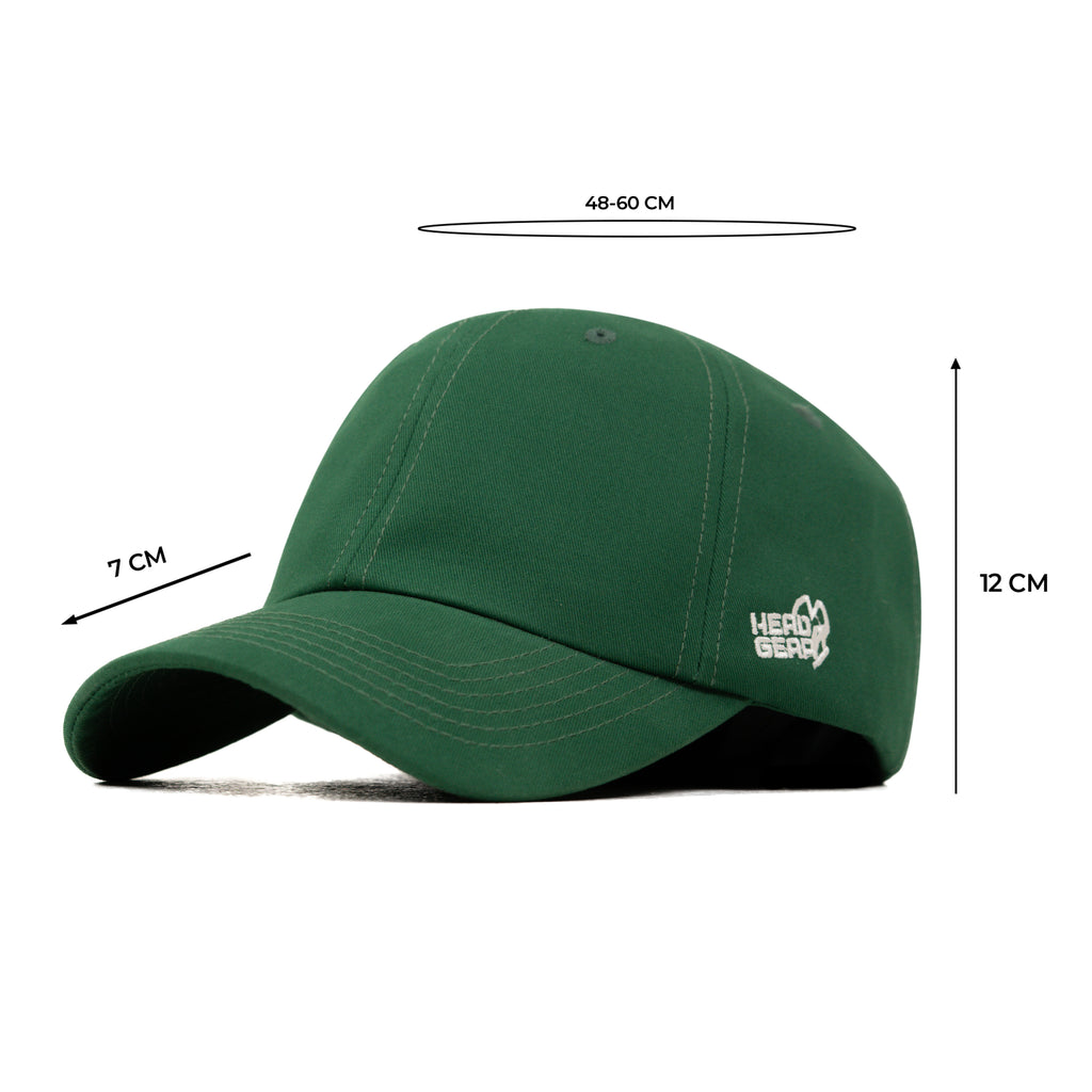 HEAD GEAR SOLID GREEN CAP