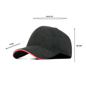 HEAD GEAR ELEGANTE ZERO BLACK SANDWICH ORANGE CAP (NO LOGO)