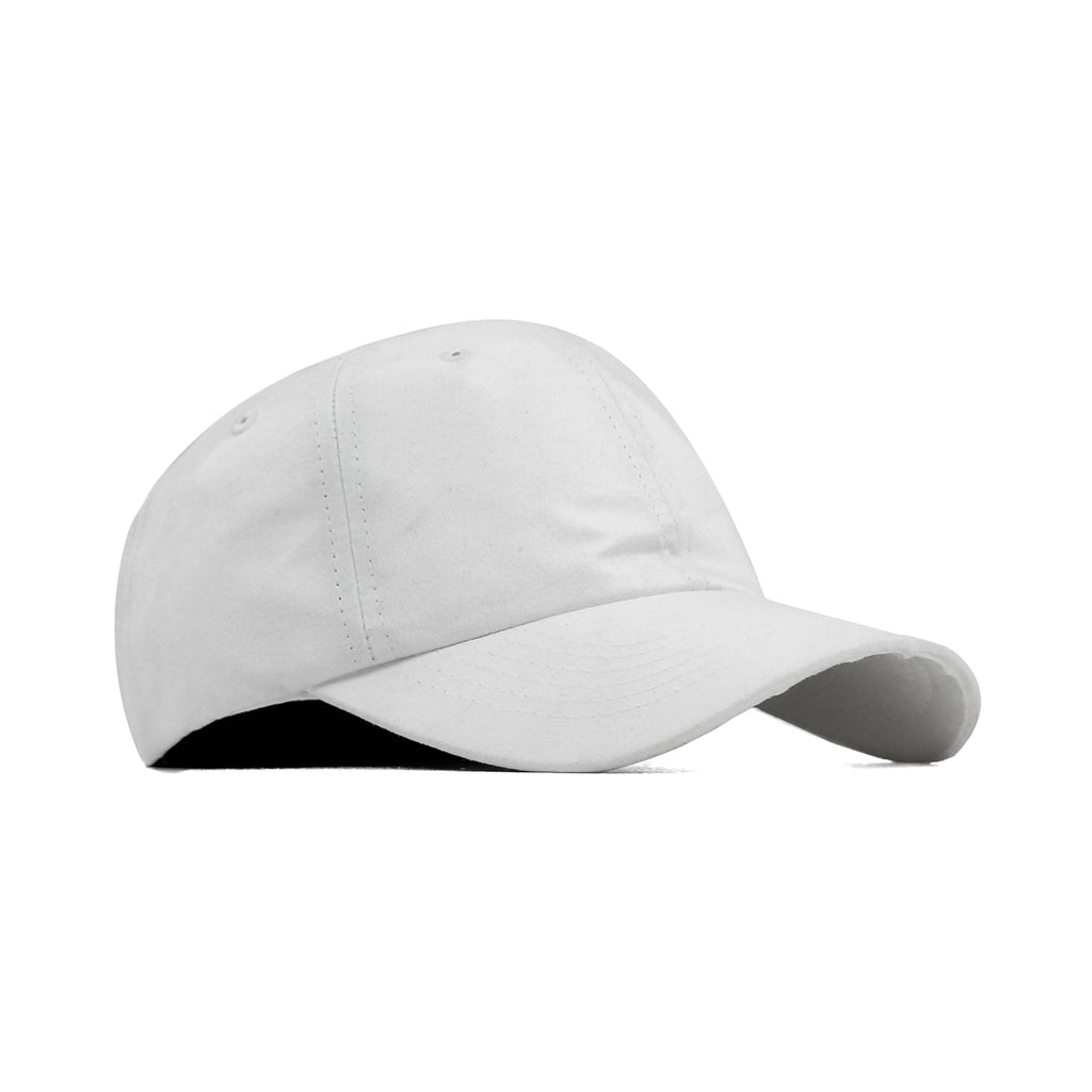 HEAD GEAR SOLID WHITE SUEDE CAP