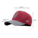 HEAD GEAR RED AND GREY REDEFINED SUEDE CAP