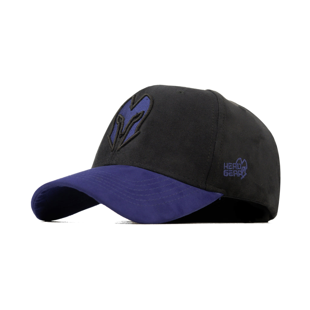 HEAD GEAR BLACK AND PURPLE REDEFINED SUEDE CAP