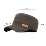 HEAD GEAR COFFEE WITH LEATHER PATCH CAPTAIN'S CAP