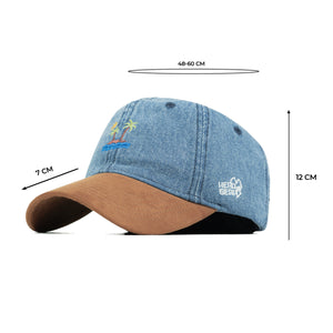 HEAD GEAR COCONUT TREE DENIM CAP