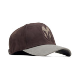 HEAD GEAR COFFEE AND GREY REDEFINED SUEDE CAP