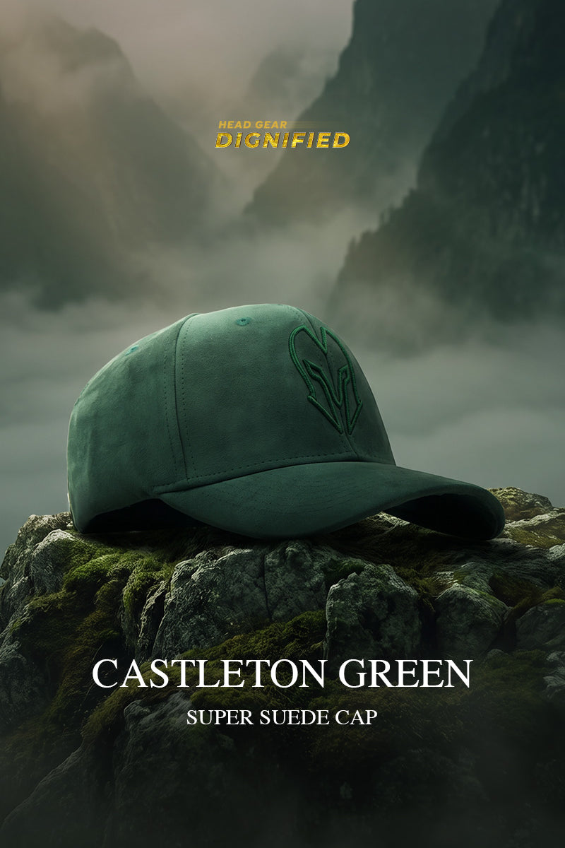 HEAD GEAR CASTLETON GREEN SUPER SUEDE CAP