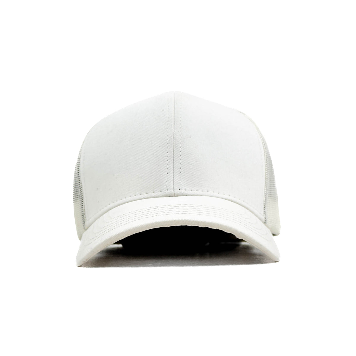 HEAD GEAR SOLID WHITE TRUCKER CAP