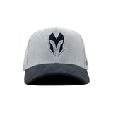 HEAD GEAR LIGHT GREY AND BLACK REDEFINED SUEDE CAP