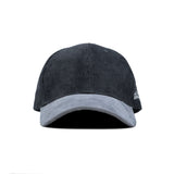 HEAD GEAR BLACK CHARCOAL GREY DUAL TONE CORD CAP