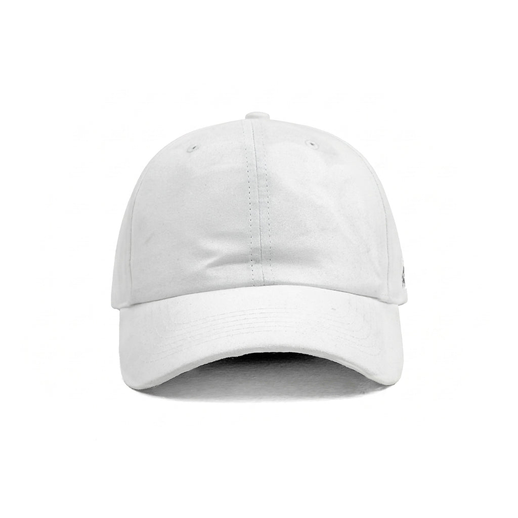 HEAD GEAR SOLID WHITE SUEDE CAP