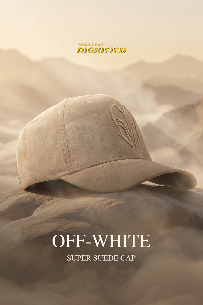 HEAD GEAR OFF-WHITE SUPER SUEDE CAP
