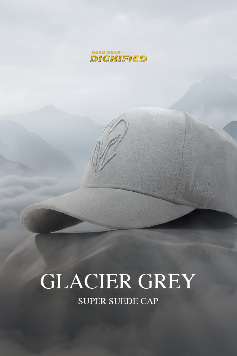 HEAD GEAR GLACIER GREY SUPER SUEDE CAP