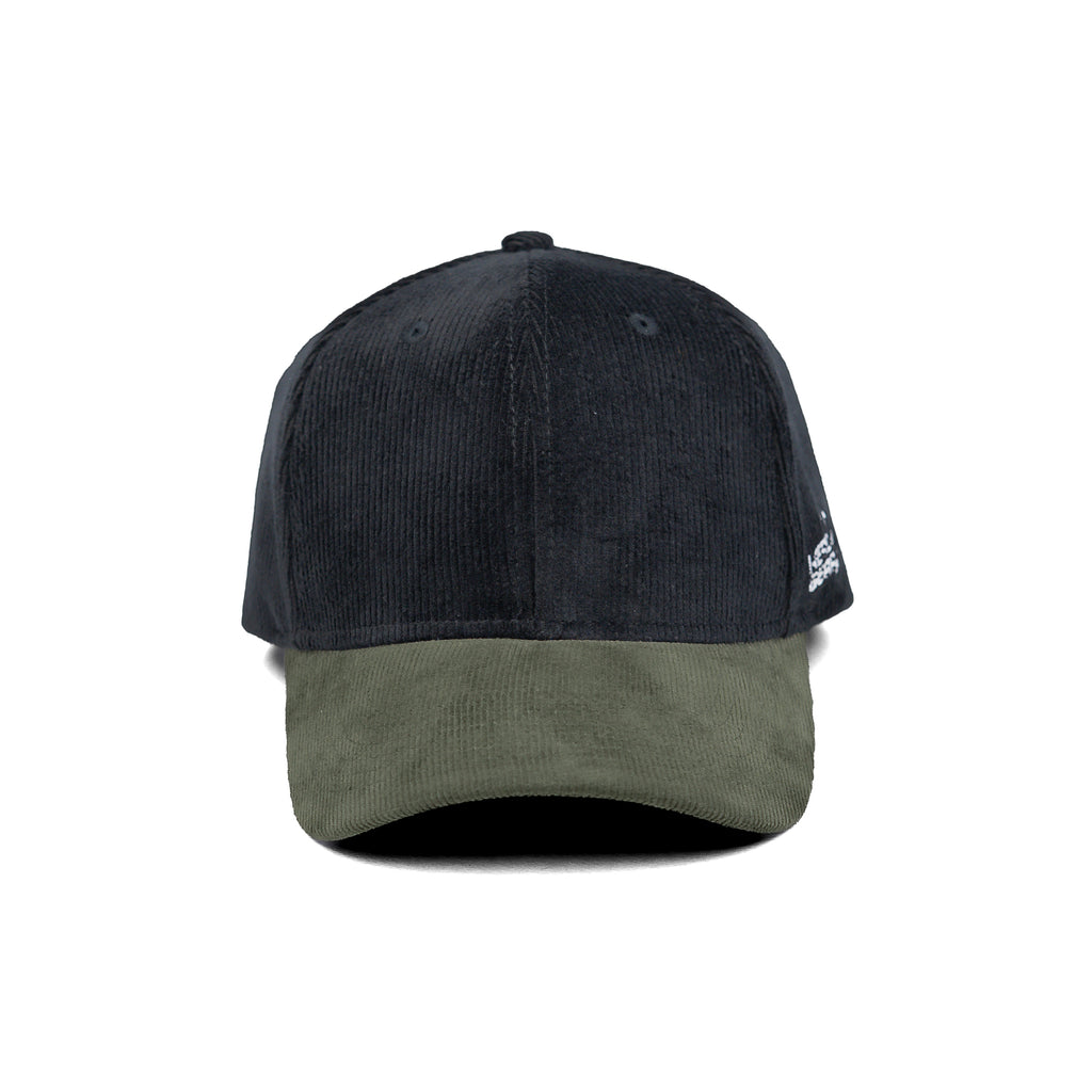 HEAD GEAR BLACK OLIVE DUAL TONE CORD CAP