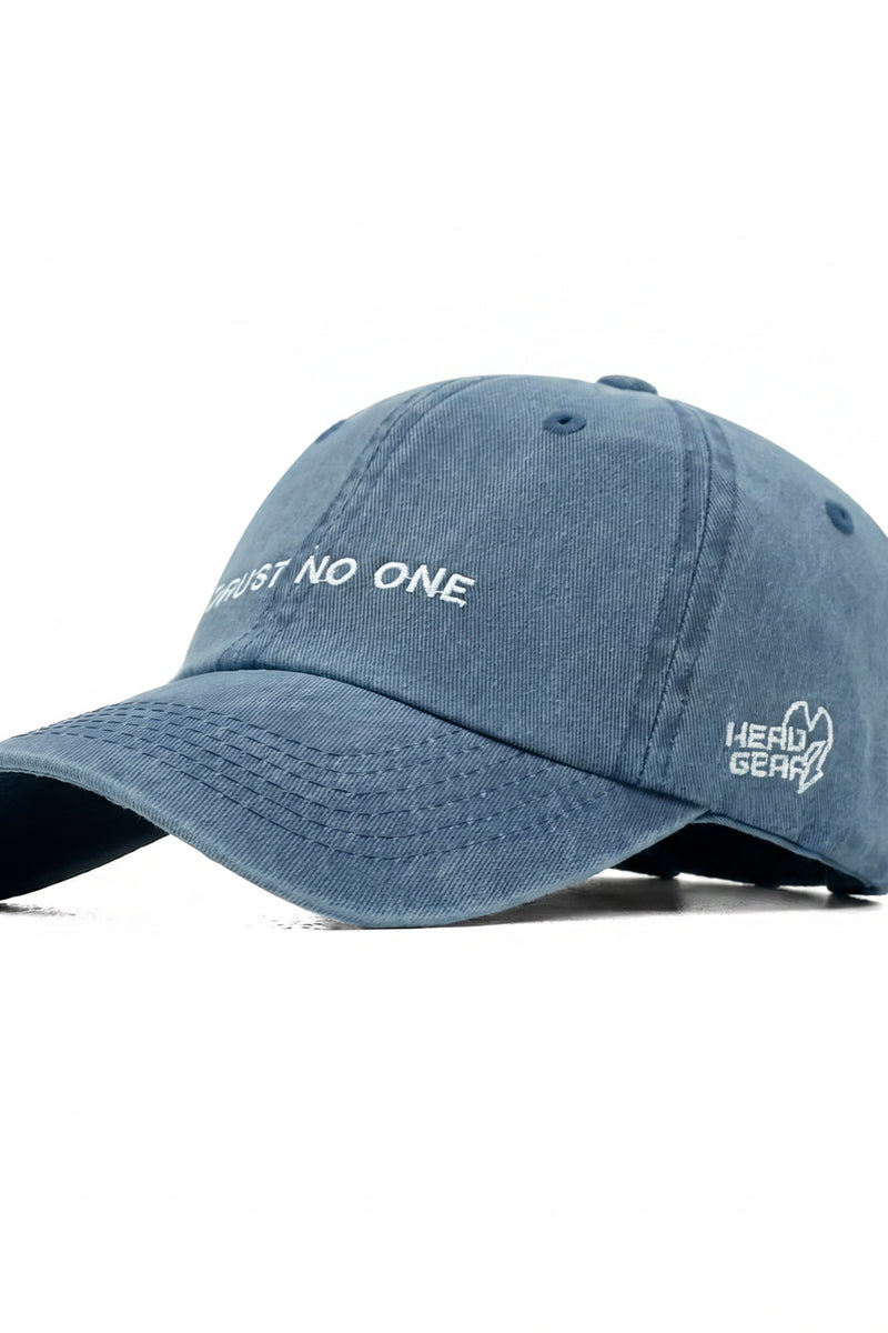 HEAD GEAR TRUST NO ONE DENIM CAP