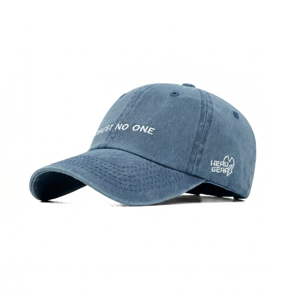 HEAD GEAR TRUST NO ONE DENIM CAP