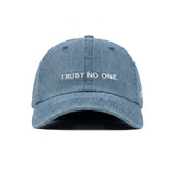 HEAD GEAR TRUST NO ONE DENIM CAP
