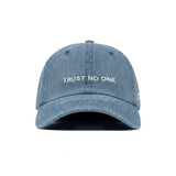 HEAD GEAR TRUST NO ONE DENIM CAP