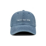 HEAD GEAR TRUST NO ONE DENIM CAP