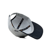 HEAD GEAR LIGHT GREY AND BLACK REDEFINED SUEDE CAP