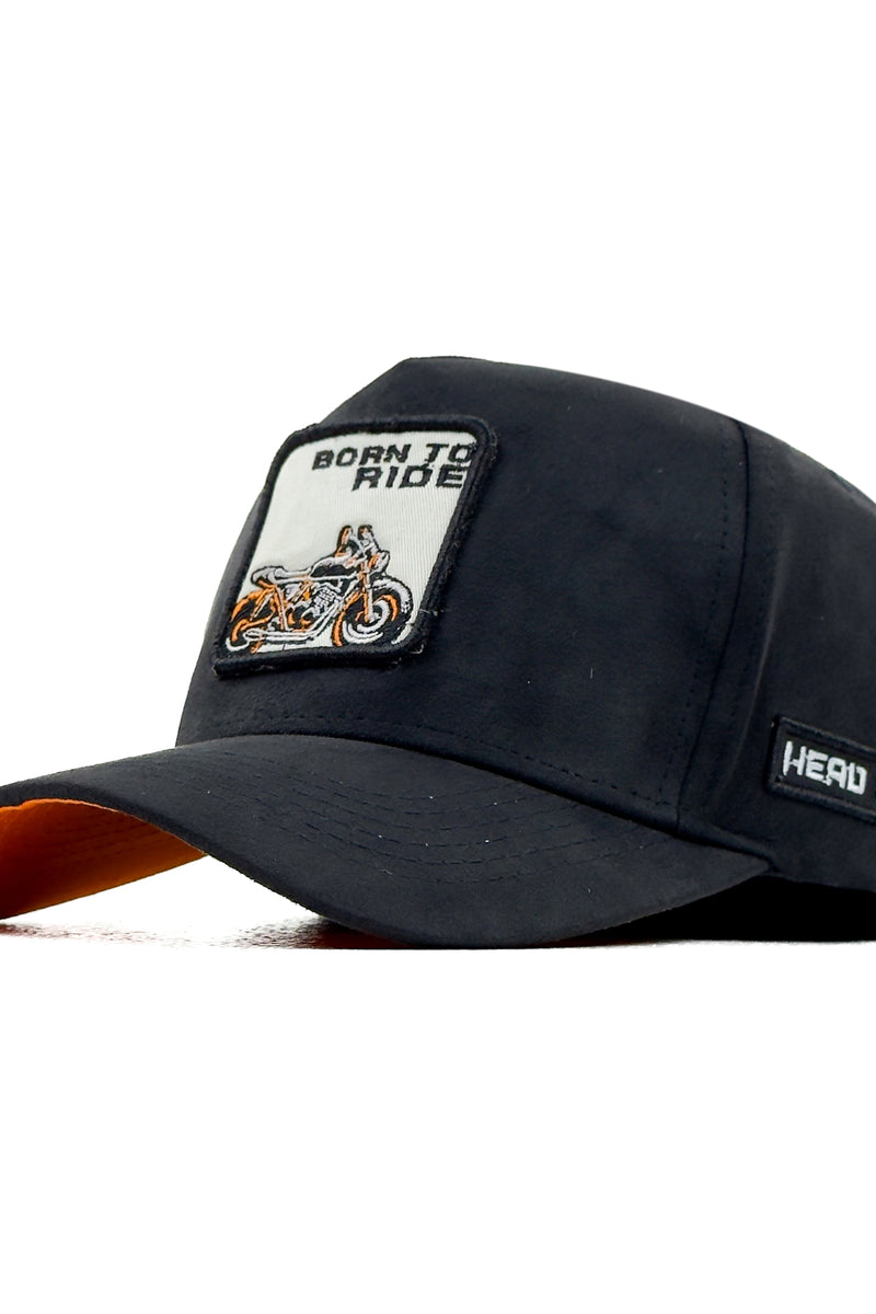 HEAD GEAR BORN TO RIDE 3D PATCH PREMIUM HIGH CROWN CAP