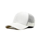 HEAD GEAR SOLID WHITE TRUCKER CAP