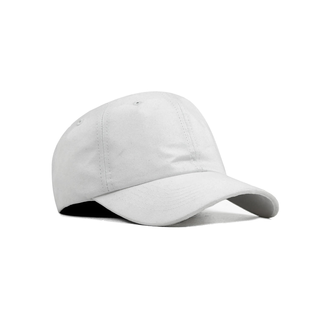 HEAD GEAR SOLID WHITE SUEDE CAP