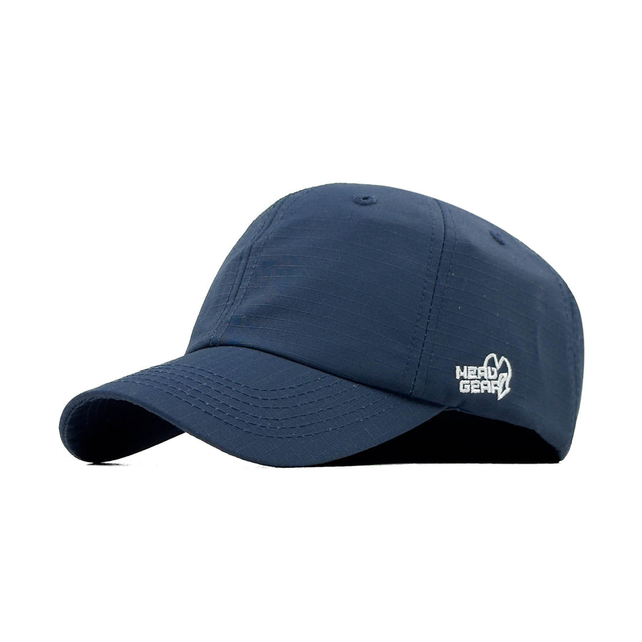 HEAD GEAR SOLID NAVY BLUE TEXTURED TWILL CAP