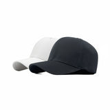 2 PCS COMBO OF SOLID BLACK AND WHITE FITTED CAP