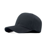 2 PCS COMBO OF SOLID BLACK AND WHITE FITTED CAP