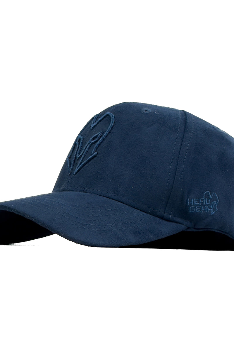 HEAD GEAR NAVY BLUE SUPER SUEDE CAP