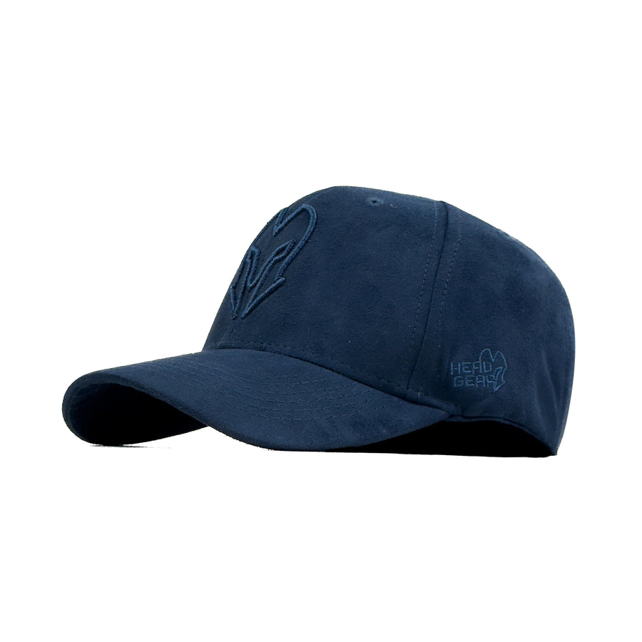 HEAD GEAR NAVY BLUE SUPER SUEDE CAP